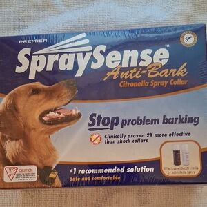 Premier SpraySense Anti-Bark Collar - Blue and Orange